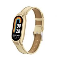 eses Bőr szíj Xiaomi Mi Band 8 és 9-hoz - Arany