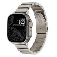 Titán csatlakozószíj Apple Watchhoz - Ezüst matt 42mm, 44mm, 45mm, 49mm