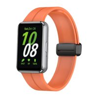 eses Szilikon szíj mágneses csattal Samsung Galaxy Fit 3-höz - Narancs