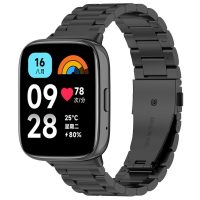 eses Fém pánt a Xiaomi Redmi Watch 3 Active-hoz - Fekete