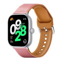 eses Szilikon szíj kombinált Xiaomi Redmi Watch 4, Smart Band 8 Pro és 9 Pro órákhoz - Sötét rózsaszín