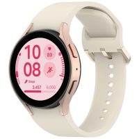 eses Szilikon szíj Samsung Galaxy Watch 4, 5, 6, 7, FE hoz - Bézs, OneClick