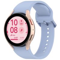 eses Szilikon szíj Samsung Galaxy Watch 4, 5, 6, 7, FE hoz - Kékeslila, OneClick