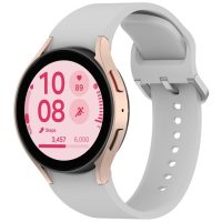 eses Szilikon szíj Samsung Galaxy Watch 4, 5, 6, 7, FE hoz - Világos szürke, OneClick