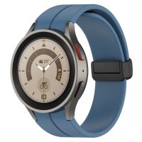 eses Szilikon szíj mágneses csattal Samsung Galaxy Watch 4, 5, 6, 7-höz - Kék