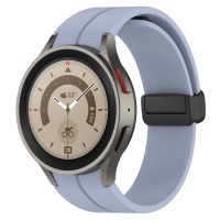 eses Szilikon szíj mágneses csattal Samsung Galaxy Watch 4, 5, 6, 7-höz - Kék és lila