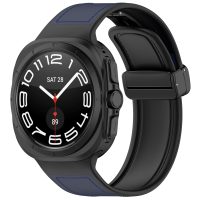 eses Kombinált szíj mágneses csattal Samsung Galaxy Watch Ultra 47mm-hez - Kék