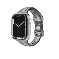 eses átlátszó szilikon szíj Apple Watchhoz - Fekete, 38mm, 40mm, 41mm