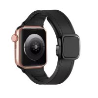 eses sport bőrszíj Apple Watchhoz - fekete 42mm, 44mm, 45mm, 49mm