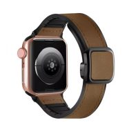 eses sport bőrszíj Apple Watchhoz - fekete 42mm, 44mm, 45mm, 49mm