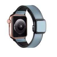 eses sport bőrszíj Apple Watchhoz - kék 42mm, 44mm, 45mm, 49mm