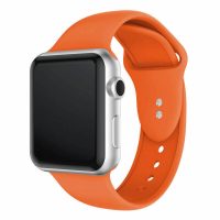 eses Szilikon szíj Apple Watchhoz - Narancs S, M, L - 38mm, 40mm, 41mm