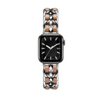 eses Fém átszőtt láncszíj Apple Watchhoz - Ezüstbarna 38mm, 40mm, 41mm