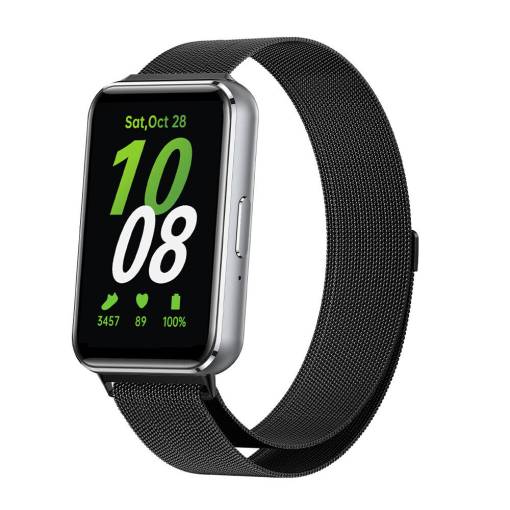 Foto - eses Milanese Loop for Samsung Galaxy Fit 3 - Fekete