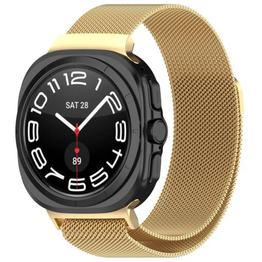 Foto - eses Milanese szíj Samsung Galaxy Watch Ultra 47 mm - Arany