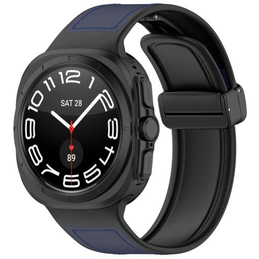 Foto - eses Kombinált szíj mágneses csattal Samsung Galaxy Watch Ultra 47mm-hez - Kék