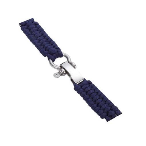 Foto - eses Paracord nylon szíj - Sötétkék, 22 mm