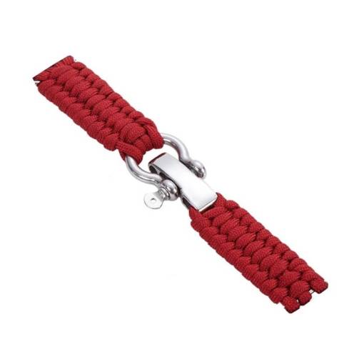 Foto - eses Paracord nylon szíj - Piros, 22 mm